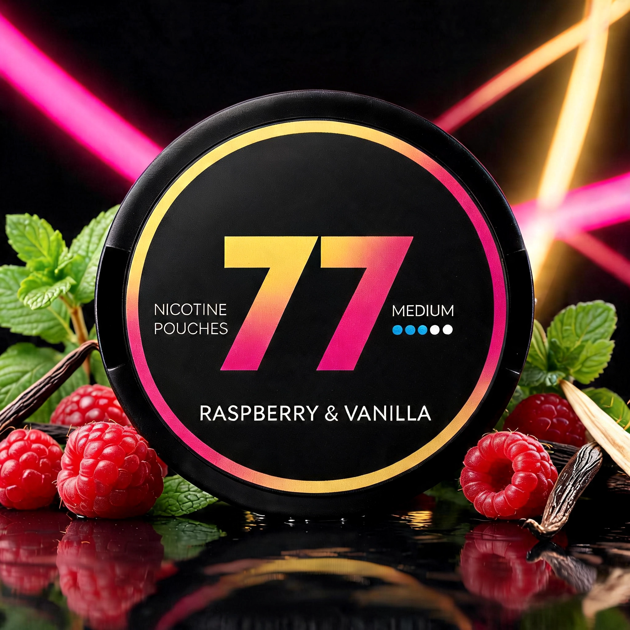 77 Raspberry Vanilla Nicotine Pouches