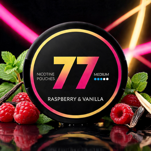 77 Raspberry Vanilla Nicotine Pouches